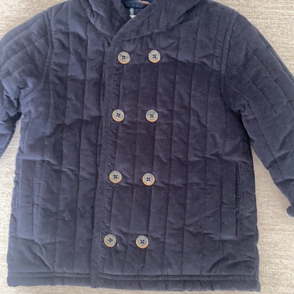 Genuine Kids from Oshkosh navy blue quilted soft corduroy jacket. Size 2T EUC. - Picture 2 of 7